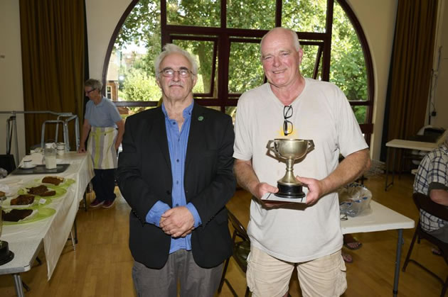 Fulham Horticultural Society chairman Eddie Robinson (pictured left) with semi-retired horticultural teacher Charles Dowson (right)