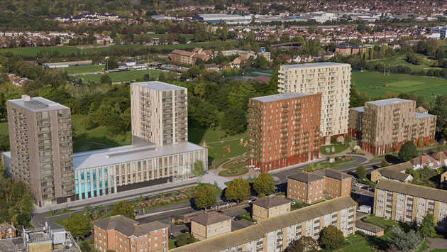 CGI of Gurnell scheme from the developer's web site