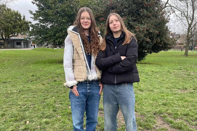 Matilda and Amelia Buttler are travelling almost 10,000km from home 