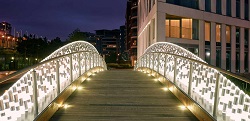 Pedestrian bridge at Fulham's Chelsea Creek