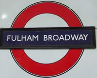 Fulham Broadway sign