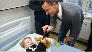 John Terry entertains young patient