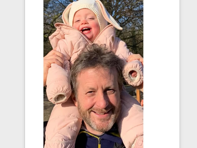 Jonathan's daughter India is now thriving after being born prematurely