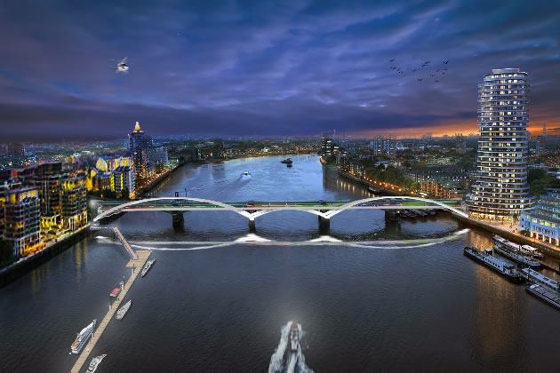 CGI of Cremorne Bridge. Picture: One World Design Architects