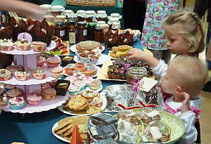 Food at All Saints Fulham Community Fete