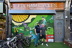 Fulham Cycles Gets New Artwork on Store Front