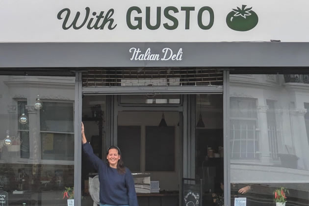 Alessia Giovannotti outside her new Fulham venture