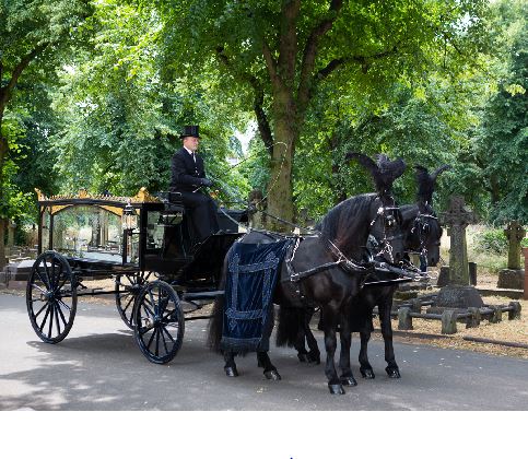 Victorian hearse in brompton Cemetery