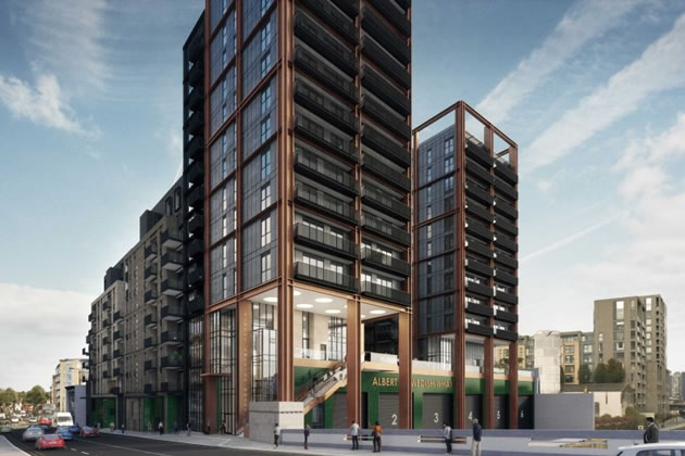 CGI of proposed development at Fulham riverside