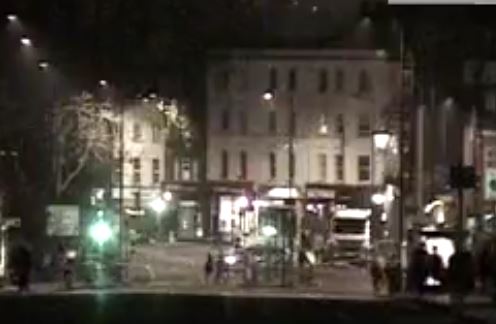 Camera showing scene of accident on north side of Putney Bridge