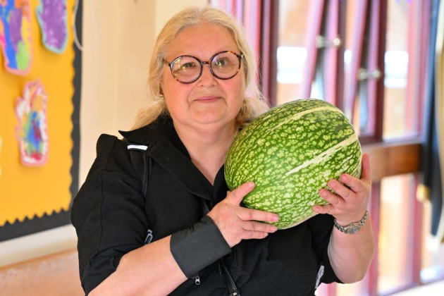 Margarita Morales with her winning Pantana 