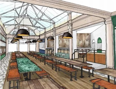 Artists impression of Market Hall Fulham