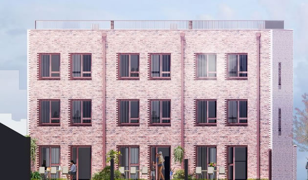 A visualisation of some of the new flats in Walham Green. Picture: LBHF/PRP 