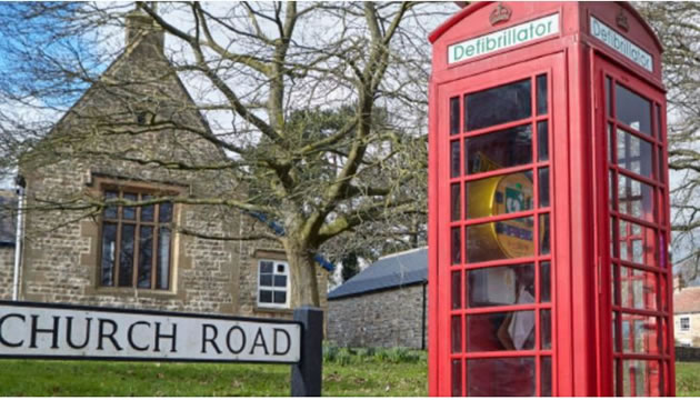 Some disused phone boxes now house defibrillators 