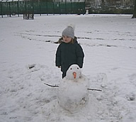 Snowman in Fulham