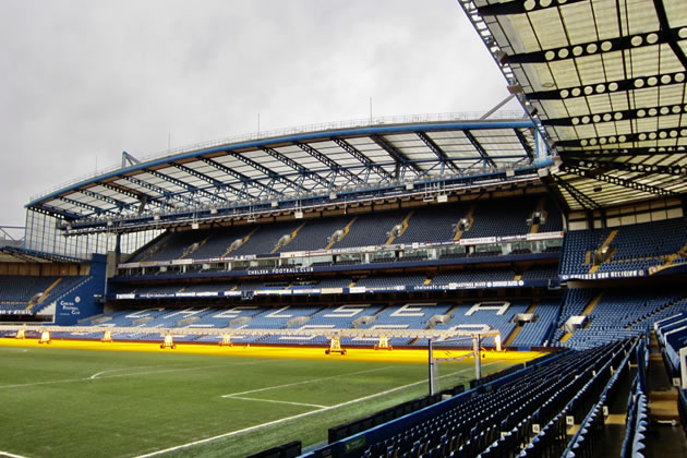 Chelsea’s home ground Stamford Bridge. 