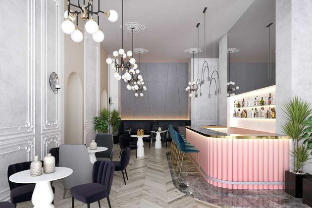 Artist\'s impression of Fulham Town Hall bar