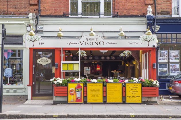 Vicino restaurant before the makeover