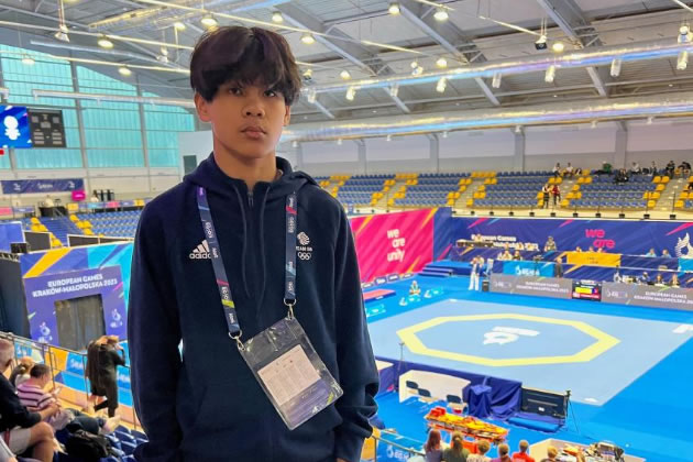 Zack Sarsoza at the European Championships in Poland