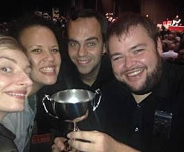 Fulham Brass Band with Trophy