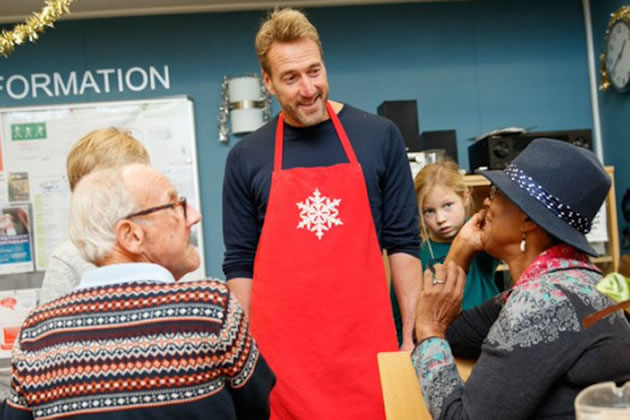 Ben Fogle at last year's very different Christmas lunch