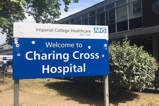 Trust that runs Charing Cross reporting increase in ICU admissions