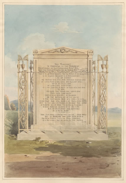Daniel Lysons, British, Tomb of Philip James de Loutherbourg, from Chiswick Churchyard, Yale Center for British Art