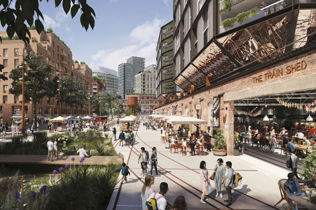A visualisation of the Earl's Court development. Picture: ECDC