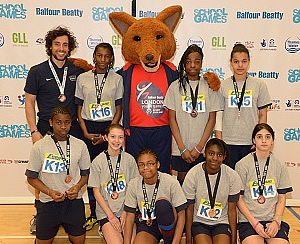 Hammersmith Academy sports team with bronze medals