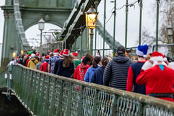 Festive Fun River Run Between Hammersmith and Putney Bridges Returns