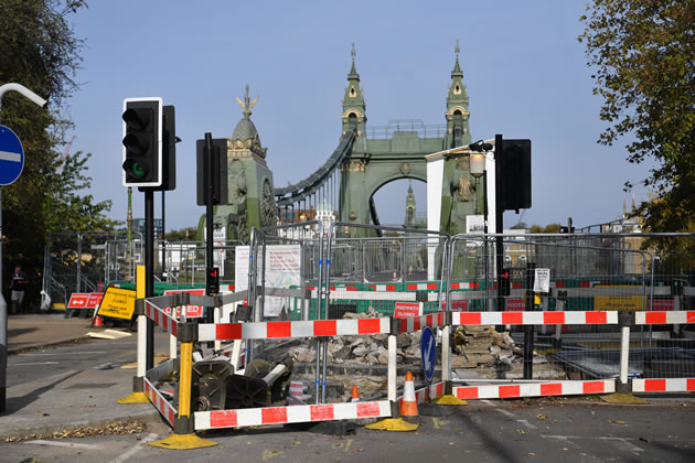 Hammersmith Bridge remains closed to motor vehicles