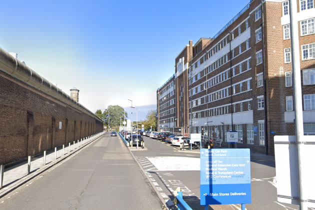 Car parking at Hammersmith Hospital. 