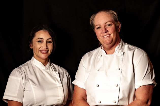 Idalia's Executive Pastry Chef Lorena Tommasi and Executive Chef Samantha Williams