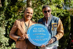 Blue Plaque for Island Records Unveiled in St. Peter