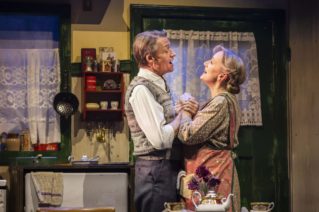 Hal Fowler and Jenna Russell in Flowers for Mrs Harris