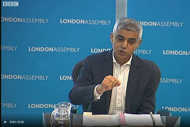 London Mayor Sadiq Khan 