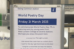 Work of Young Poets Features at Local Underground Stations