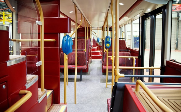 Interior of Routemaster Bus