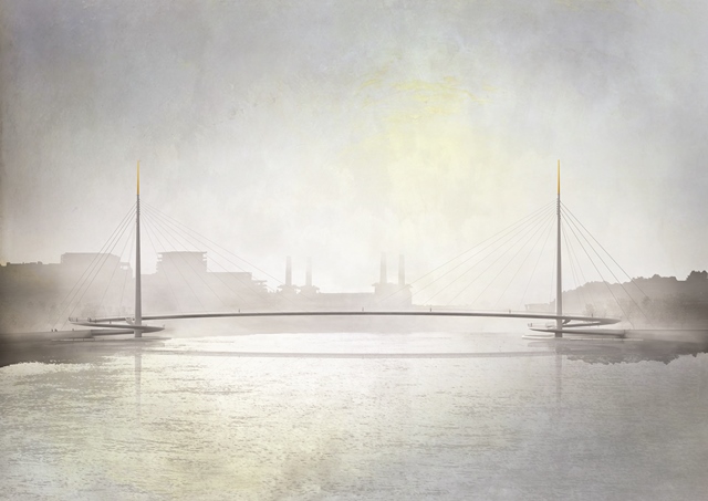 The team was selected following an international design competition and the first stage of work will involve examining the feasibility of the different location options for a new bridge along this part of the Thames, which is the longest stretch of riverside in central London without a crossing point.